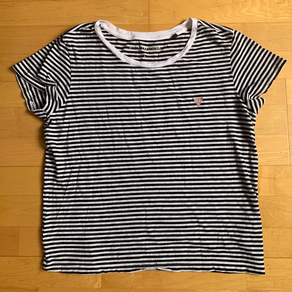 Striped black & white shirt, GUESS